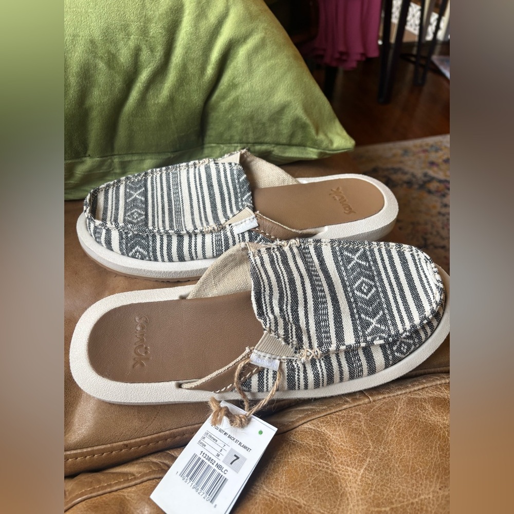 Sanuk Women’s Striped Slip-On Shoes